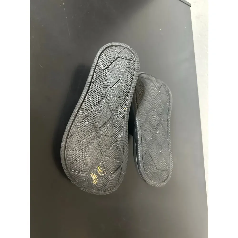 Chaco Chillos Slides Sandals Women 7 Black Neutral Hiking Outdoor Camping Comfy